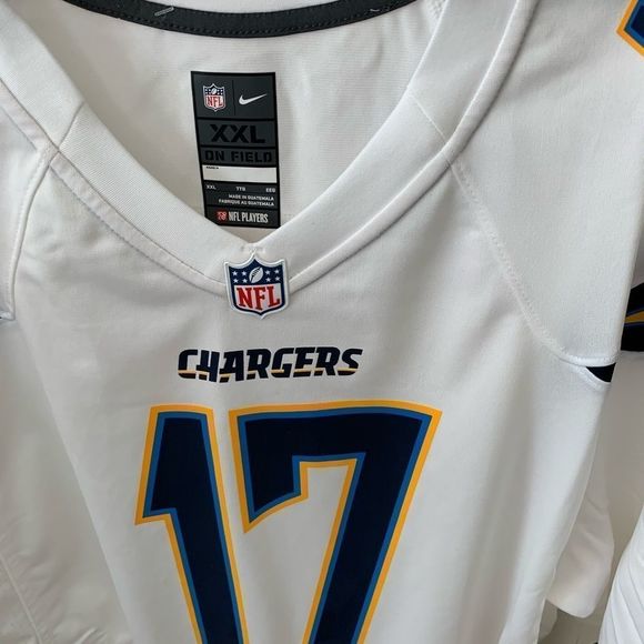 New Nike Chargers Jersey #17 White Size XXL - Picture 2 of 5
